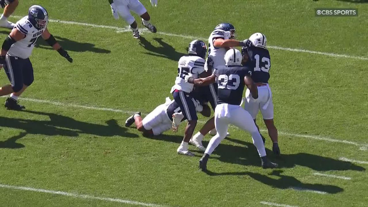 FUMBLE!!! Dani Dennis-Sutton punches it out and Penn State Football gets its first turnover of the season.