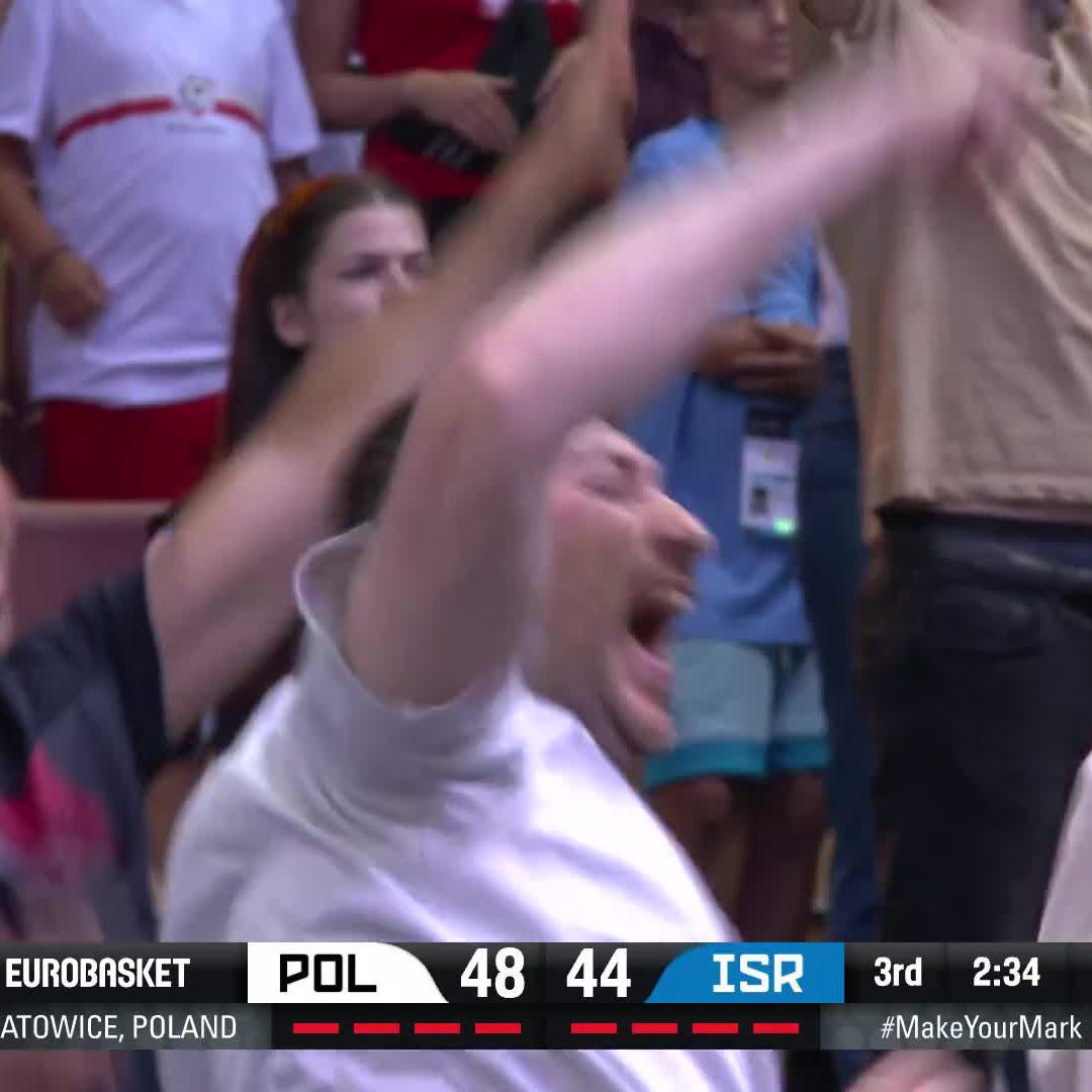 Israel come back to the game with a 11-0 run 🔥 #EuroBasket x איגוד הכדורסל הישראלי