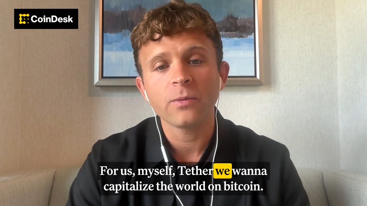 🎥 WATCH: Jack Mallers claims Twenty One & Tether are “capitalizing the world on Bitcoin.” “We’re building a bridge from the old world to the new — and showing it won’t break.”