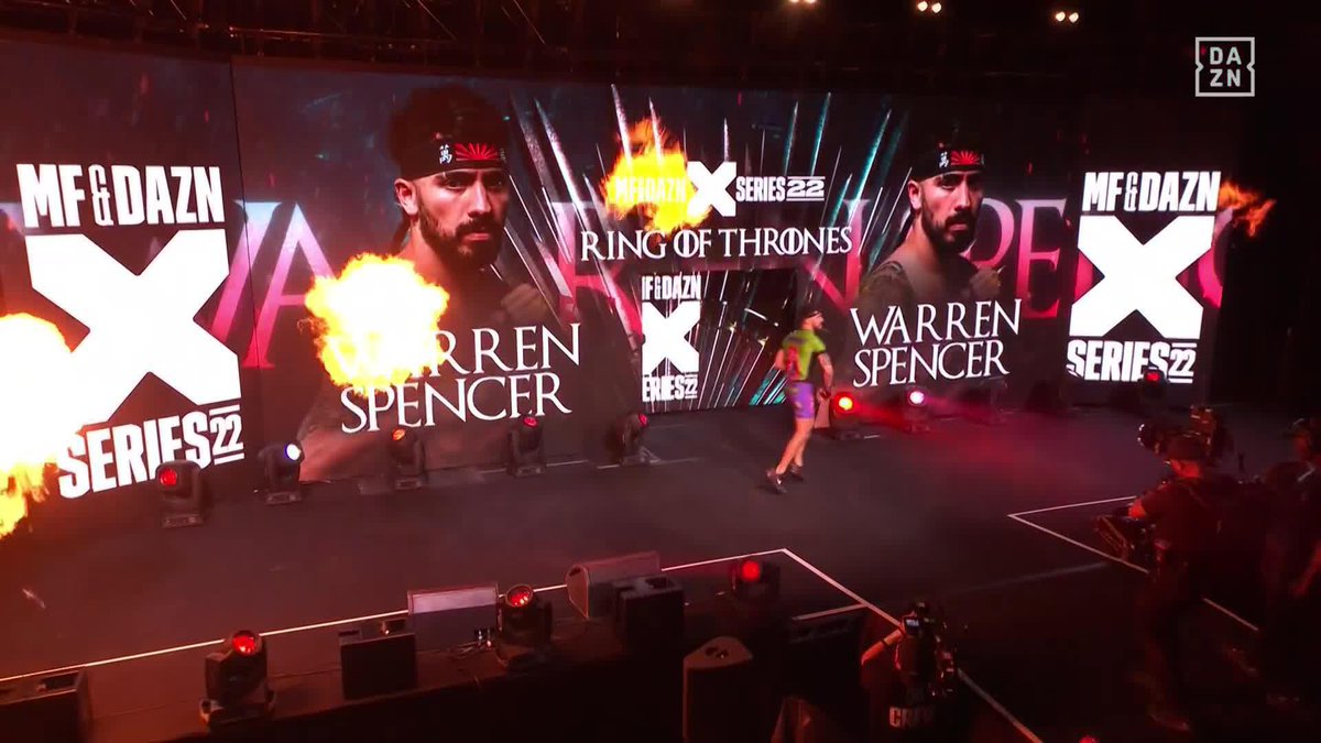 Warren "The Mechanic" Spencer makes his ring walk! 🔥 🎟️Buy #XSeries22 NOW at | Live Now | Misfits Boxing | Link in Bio For More