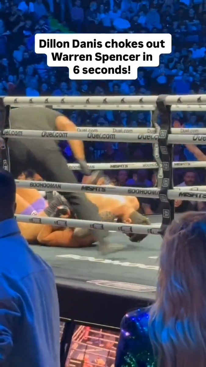.Dillon Danis gets the tap IN SECONDS at #Xseries22 in first ever #MisfitsBoxing MMA bout.