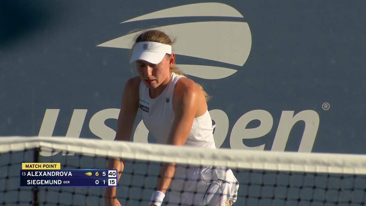 Ekaterina Alexandrova drops just one game en route to a breakthrough US Open Round of 16!