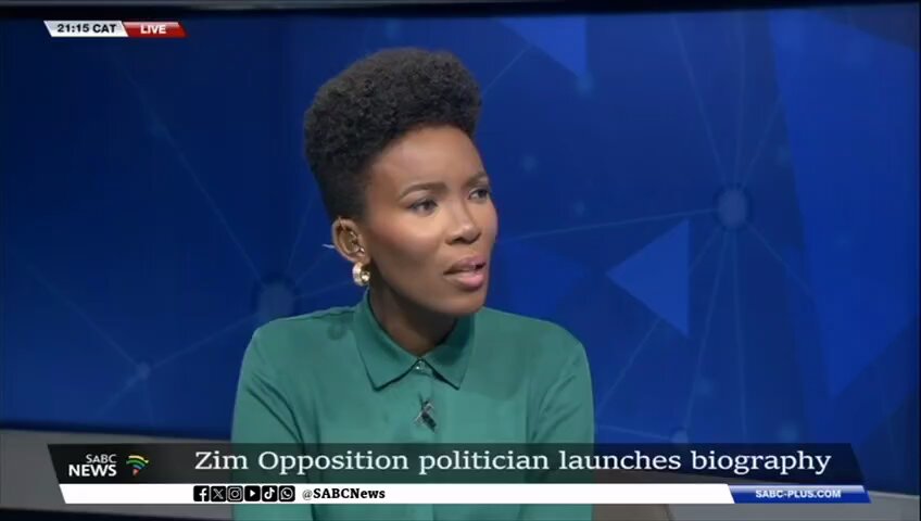 SABC TV News Channel 404 live interview at 21:15pm soon after the book launch in SA!!!