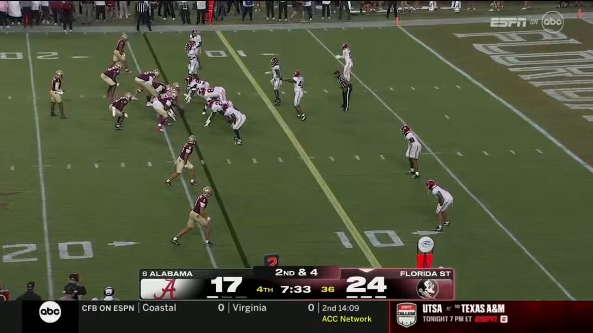 When’s the last time you’ve seen a team run it down Alabama’s throat like this?