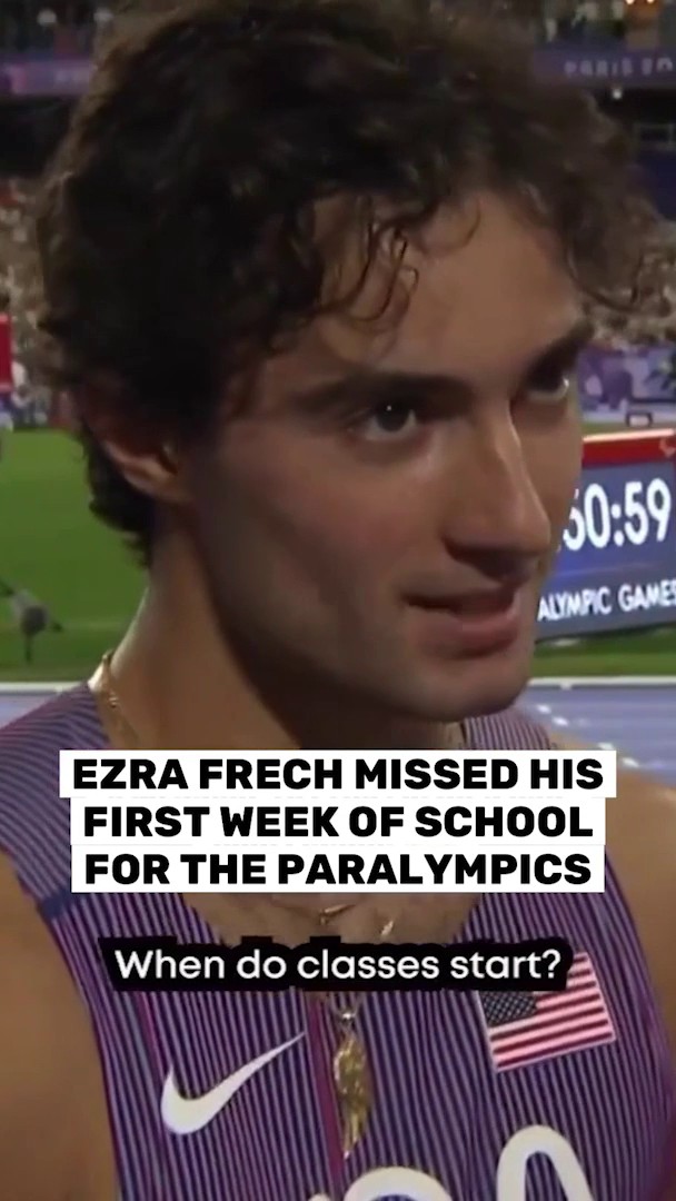Imagine missing the first week of school, then coming back with TWO GOLD medals. 😂 #ParisParalympics 🎥 @todayshow