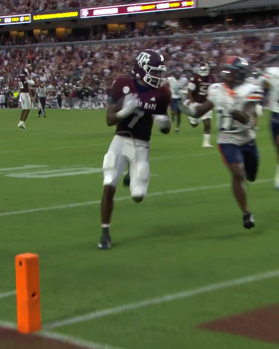 Punt return TD ✅ Receiving TD ✅ KC Concepcion is doing it all in his Texas A&M Football debut ⭐️