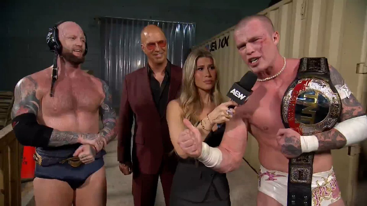 .The Invisible Hand Family’s Josh Alexander and TNT Champion AEW TNT Champion “The Protostar” Kyle Fletcher share their thoughts ahead of the All-Star 8-Man Tag Team match on #AEWDynamite! Watch #AEWCollision LIVE on TNT &amp; HBO Max