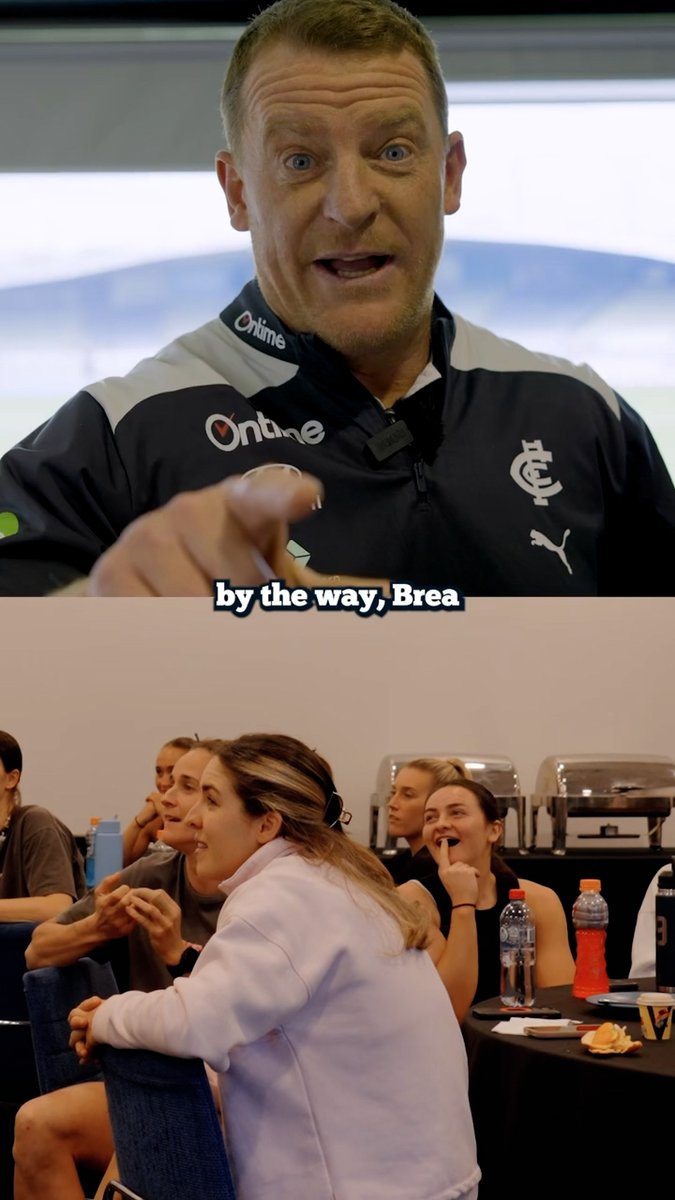 Brighton Homes Arena ❌ Michael Voss Oval ✅ Carlton FC's AFL Senior Coach simply had to send through a message before today's game. After all, it means a fair bit to him considering the venue 😂
