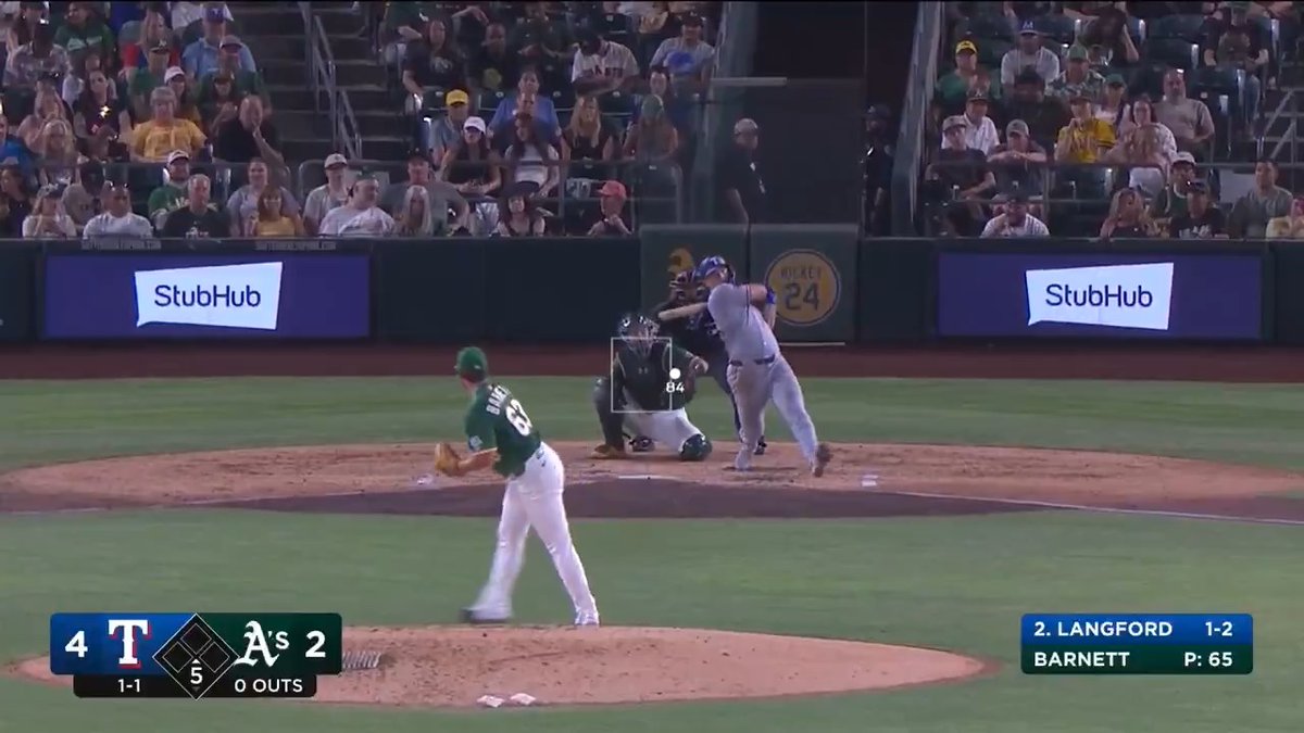 HOW did Wyatt Langford hit this out!? 🤯