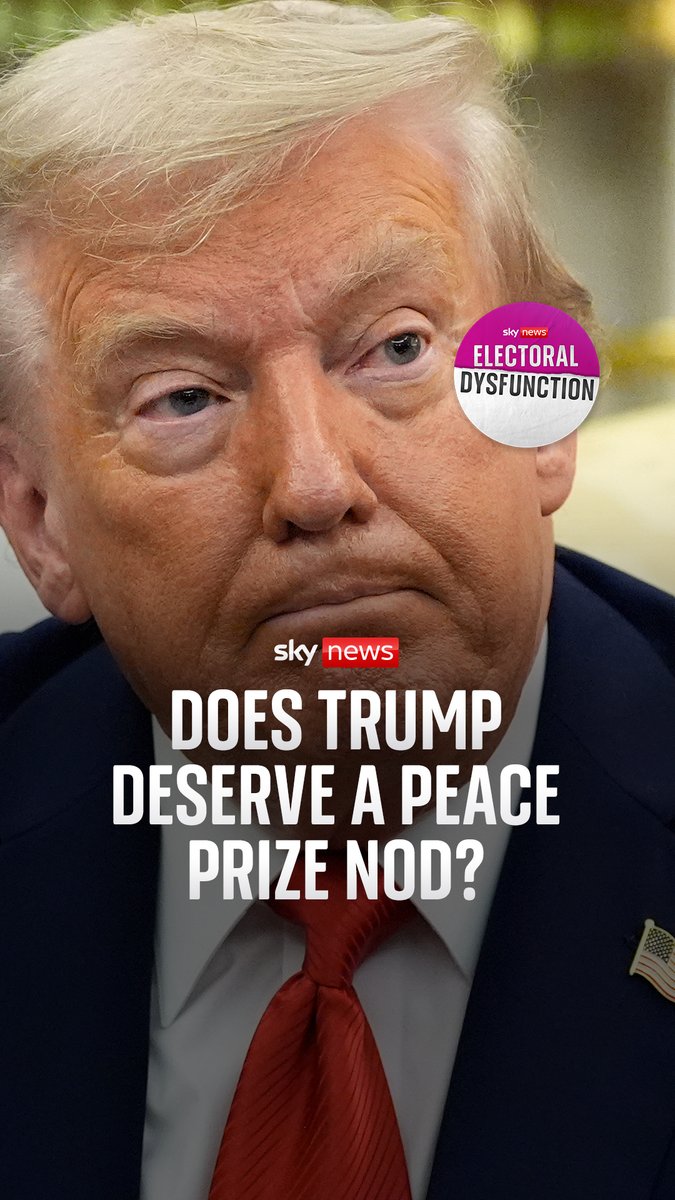 Does Donald Trump deserve a Nobel Peace Prize nod? #ElectoralDysfunction listener Lisa asks Beth Rigby, Ruth Davidson, and Harriet Harman whether the president is actually in the league of past winners. 🎧 Listen: 📺 Watch: