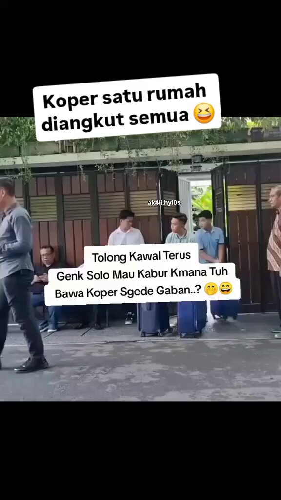Tolong dipantau,sepertinya banyak koper keluar dari dalam.