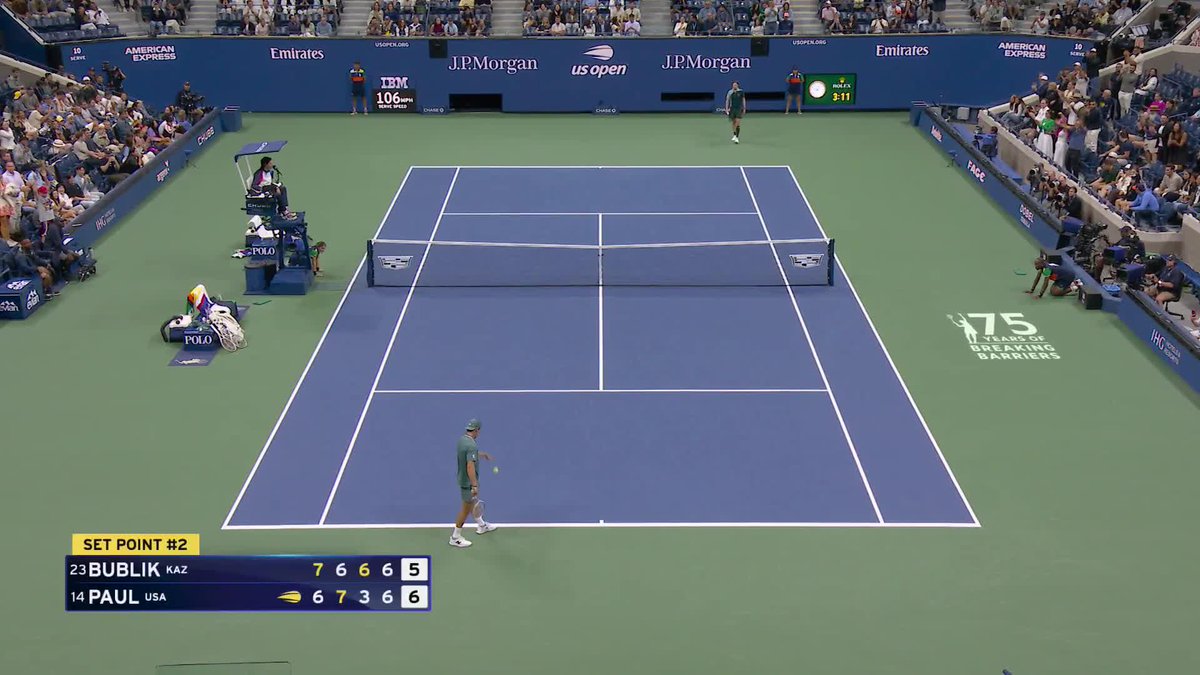 Pure cinema. Tommy Paul forces a fifth set against Alexander Bublik!