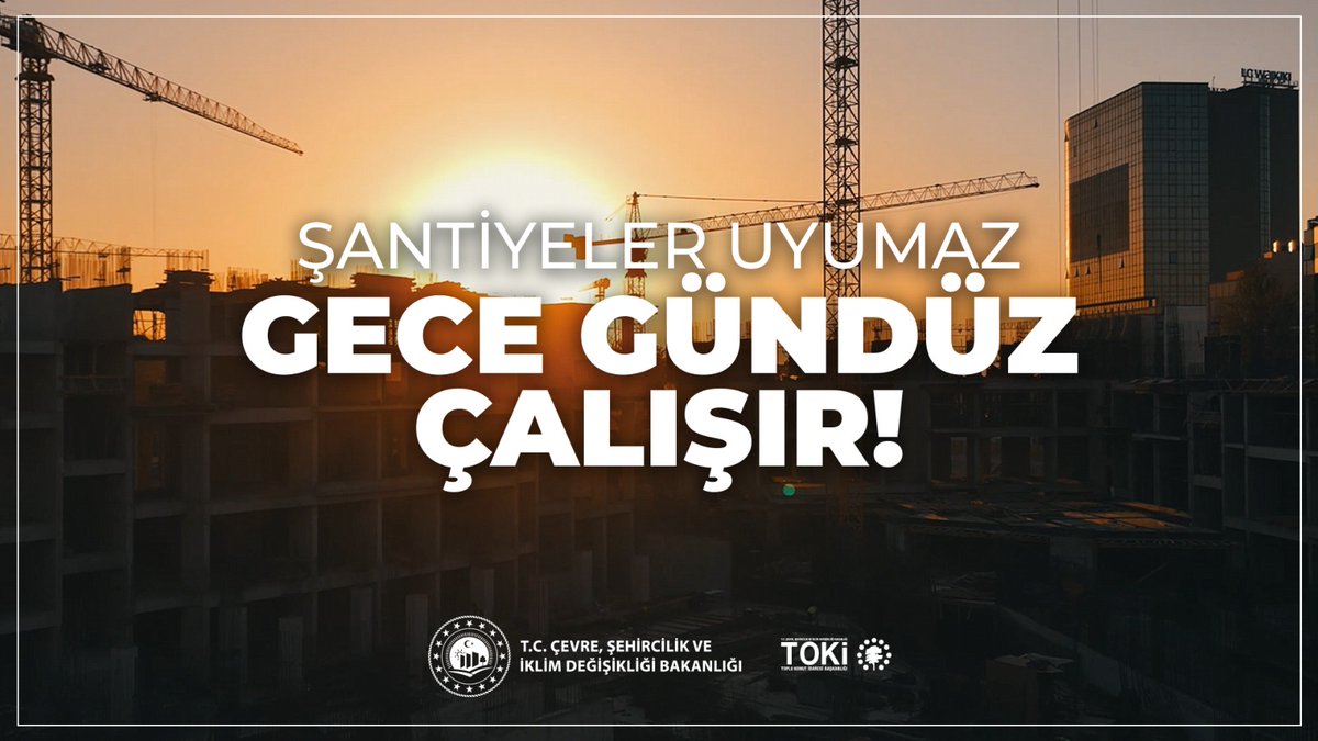 Şantiyeler uyumaz! 🏗 Gece gündüz durmaksızın çalışır. 📍 Malatya