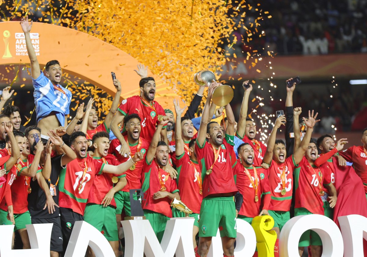 It was all about this moment. This moment was all about them! 🇲🇦 🏆 #TotalEnergiesCHAN2024