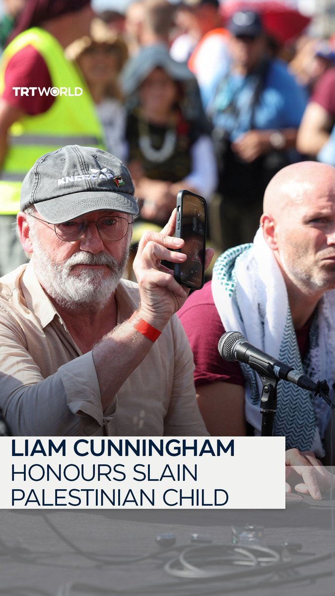 Irish actor Liam Cunningham paid tribute to slain Palestinian child Fatima ahead of the departure of the Global Sumud Flotilla, the largest civilian mission to Gaza from Spain