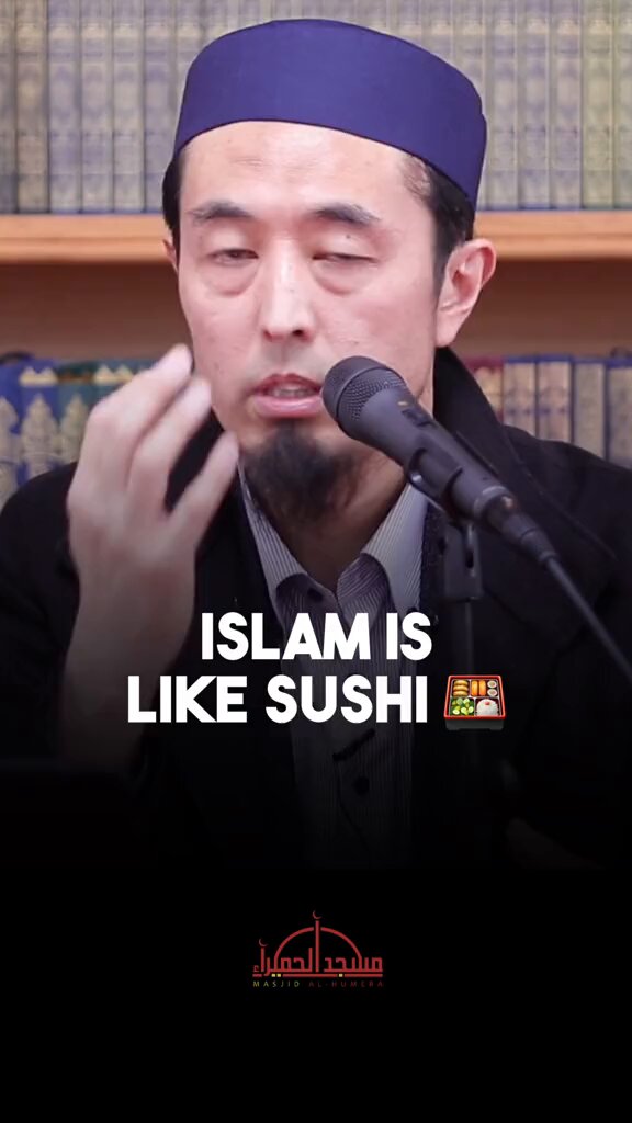 ☪️🍣Muslim convert explains that "Islam is like sushi. Just try it!". What a strange comparison to make...