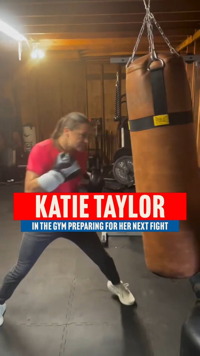 Ring and undisputed super-lightweight world champion Katie Taylor unleashing on the heavy bag in the gym 🇮🇪 Who would you like to see Taylor fight next❓