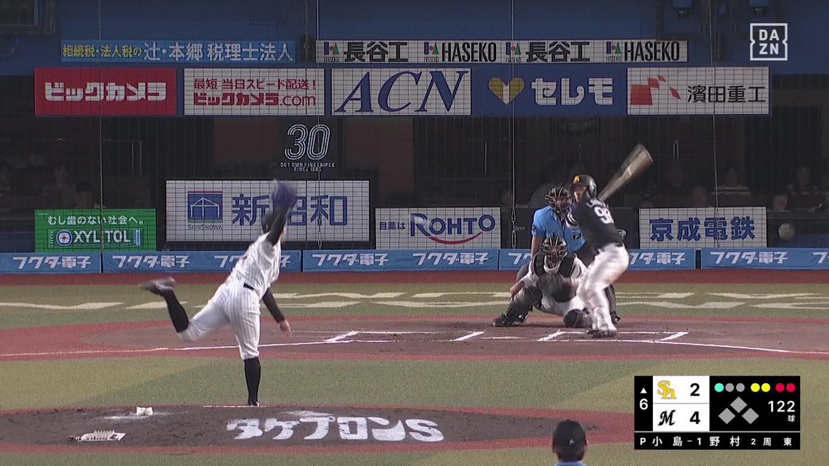 6回123球の熱投🔥 小島和哉 ホークス打線を 6回2失点&7奪三振に抑え、 7勝目をあげる! ⚾プロ野球 (2025/8/31) 🆚ロッテ×ソフトバンク 📱live on DAZN #オレをみろ #chibalotte #だったらDAZN