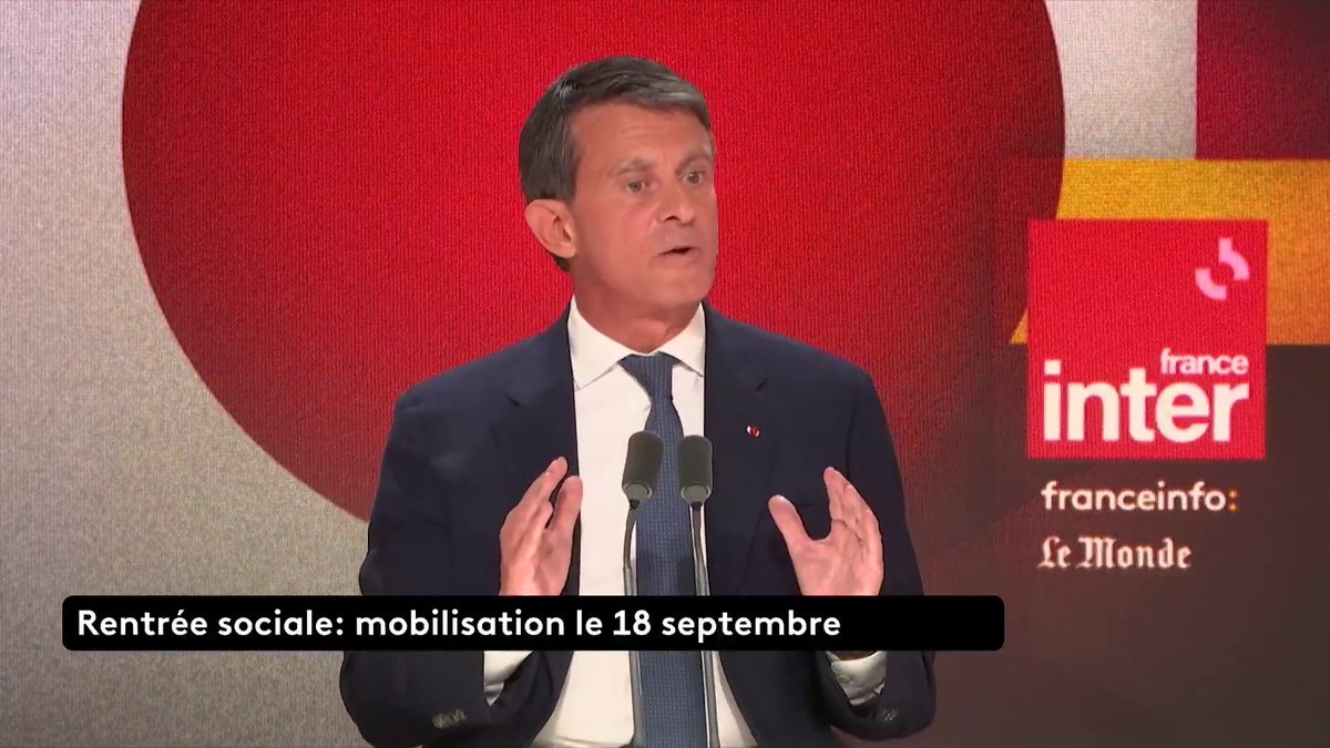 "Il y a une colère profonde, un rejet du peuple français à l’égard des responsables politiques, des élites", estime le ministre des Outre-mer Manuel Valls. "Il faut un sursaut politique si on veut éviter le suicide collectif" #QuestionsPol