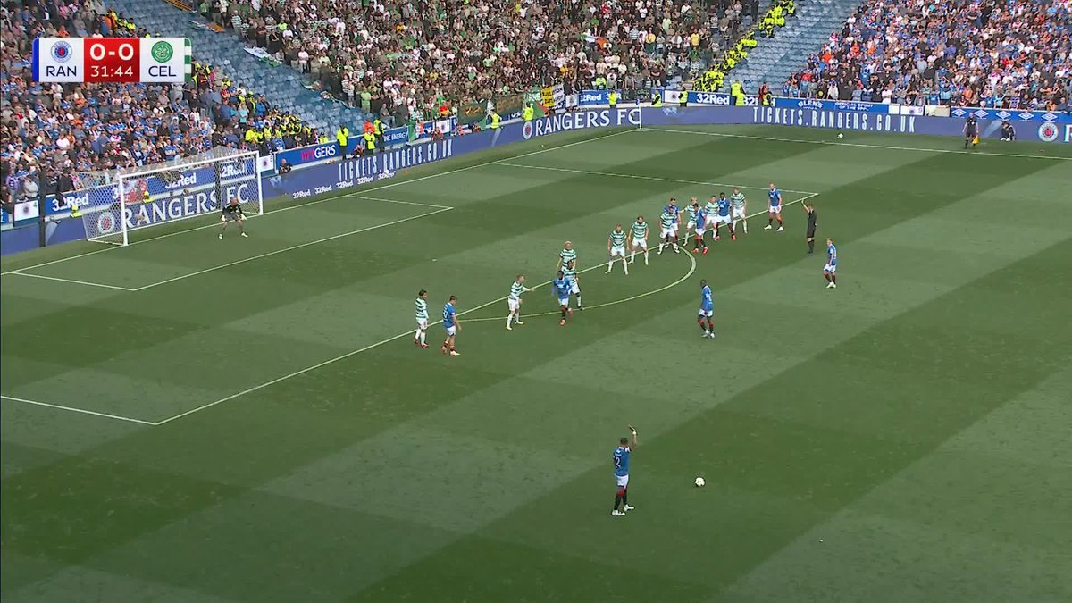 John Souttar headed the ball in for Rangers... only for it to be ruled out for offside! 🤏❌