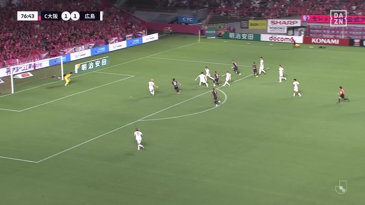 #モーメントブースター でシェアして盛り上がれ!​ 🧤GKセーブ (76:47)​ 🆚セレッソ大阪 vs サンフレッチェ広島 ​📺​DAZNでライブ配信中​ #DAZN #FanZone