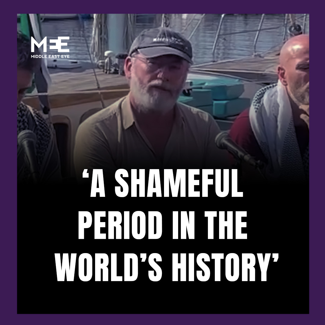 Actor Liam Cunningham spoke ahead of the departure of the Sumud flotilla, describing its occurrence as a reflection of the global failure to uphold international and humanitarian law. He called the current situation a “shameful period in the history of our world”.