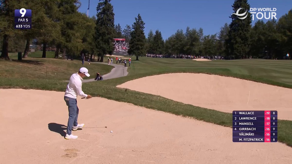 "That is the best shot I've seen all week, by a LONG stretch!" Matt Fitzpatrick hits the green, from a bunker, with a wood, from 284 YARDS! 🤯 #OEM2025