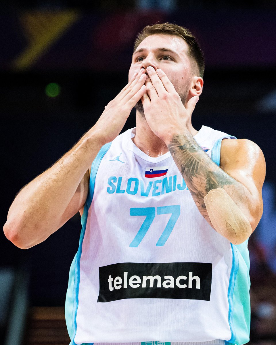 Luka Doncic in the first half against Belgium 🔥 🪣 19 PTS ✊ 6 REB 🪙 2 AST 🦸♂️ 2 STL #EuroBasket x Košarkarska zveza SIovenije