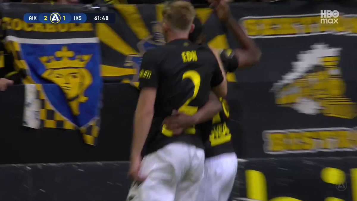 AIK har vänt!! Nyligen inbytte Abdihakim Ali nätar för hemmalaget via en Siriusspelare ⚫🟡 📲 Se matchen på HBO Max