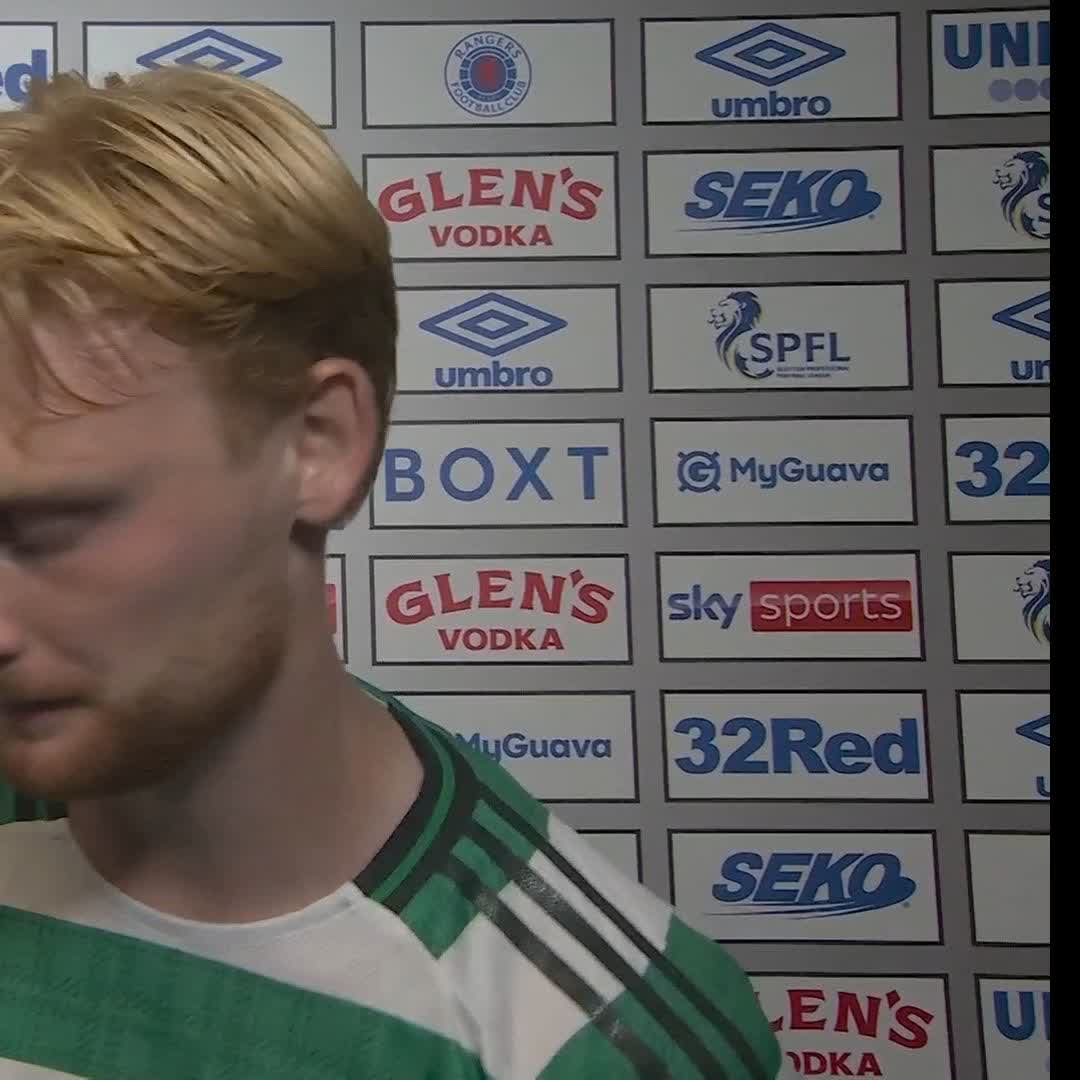 🗣️ “You could say it’s diving….” Liam Scales on Rangers’ first half penalty claim ⤵️