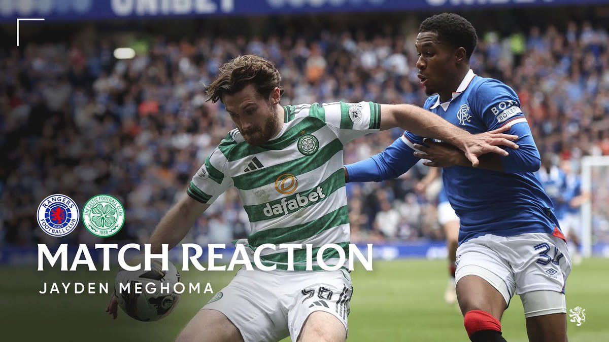 🎙️ Jayden Meghoma spoke to RangersTV after today’s Old Firm match.