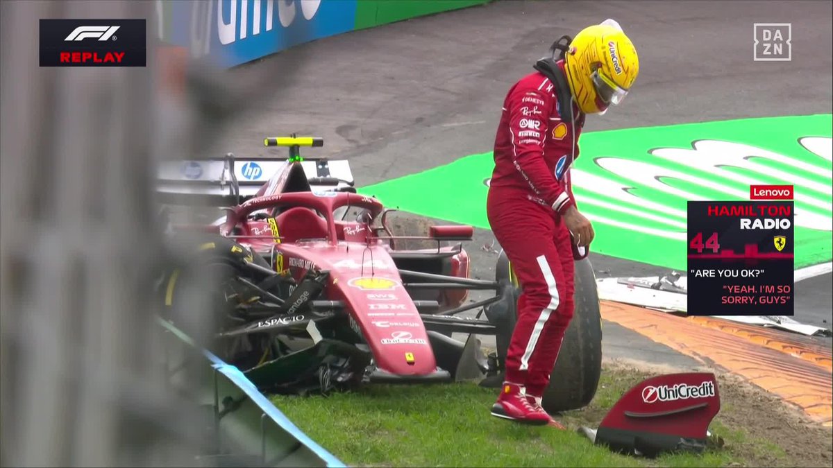¡HAMILTON ACABA CONTRA EL MURO! 😱💥💥 Parecía que lo iba a salvar... PERO NO 😵 #DutchDAZNF1 🇳🇱