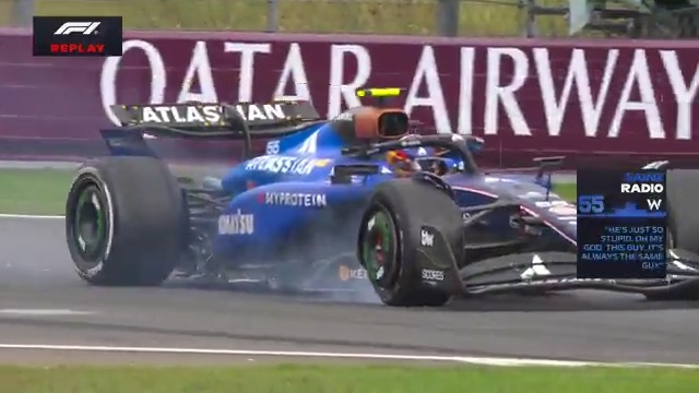 Sainz vs Lawson at the restart 💥 #F1 #DutchGP
