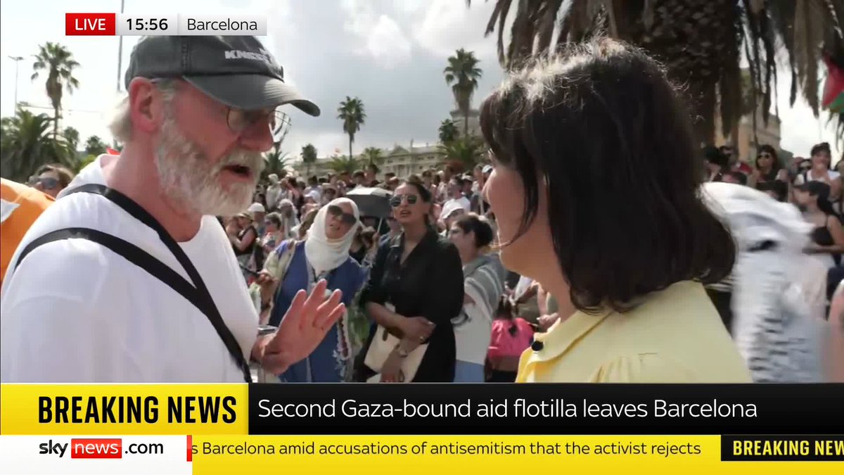 'I was crying like a 7-year-old.' Actor liam cunningham, known for his role in Game of Thrones, speaks to Sky's Siobhán Robbins Sky in Barcelona, where a flotilla of boats attempting to carrying aid to Gaza are setting sail. 📺 Sky 501 and YouTube