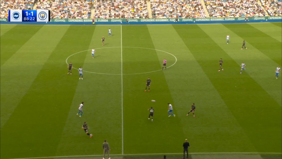 Brajan Gruda looks to have grabbed the winner for Brighton against Man City! 💥