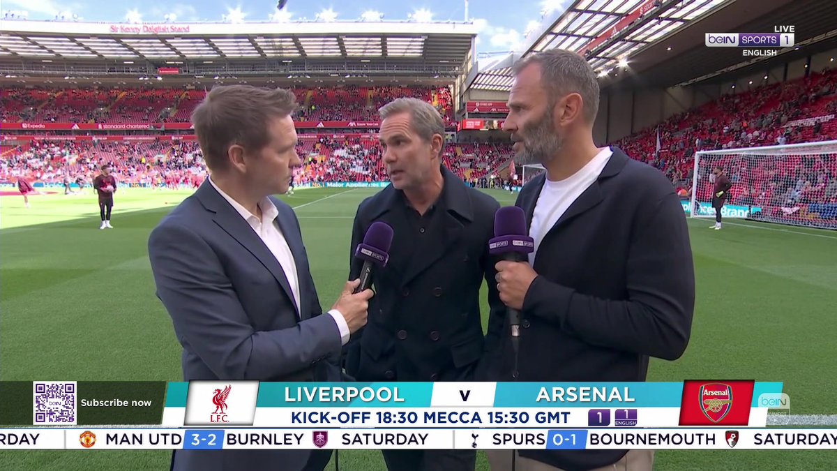 ๐ Anfield "I don't think there will be much between these teams come May!" ๐๏ธ Andy Kerr, joined by Jason Mcateer and Patrik Berger, previews Liverpool vs Arsenal ๐ฟ #beINPL #LIVARS
