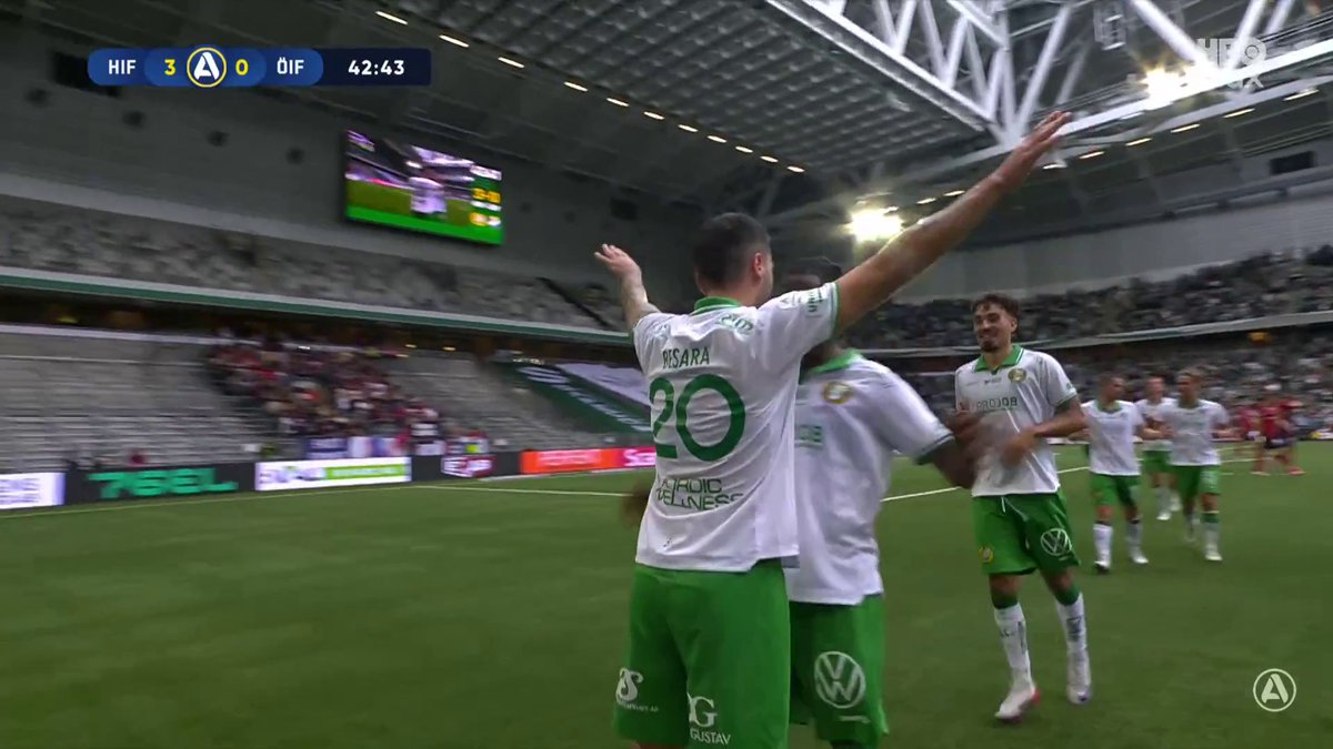 Nahir Besara! Kaptenen skickar in ett frisparksmål rätt upp i krysset och Hammarby leder nu med 3-0 mot Öster! 🎯 📲 Se matchen på HBO Max