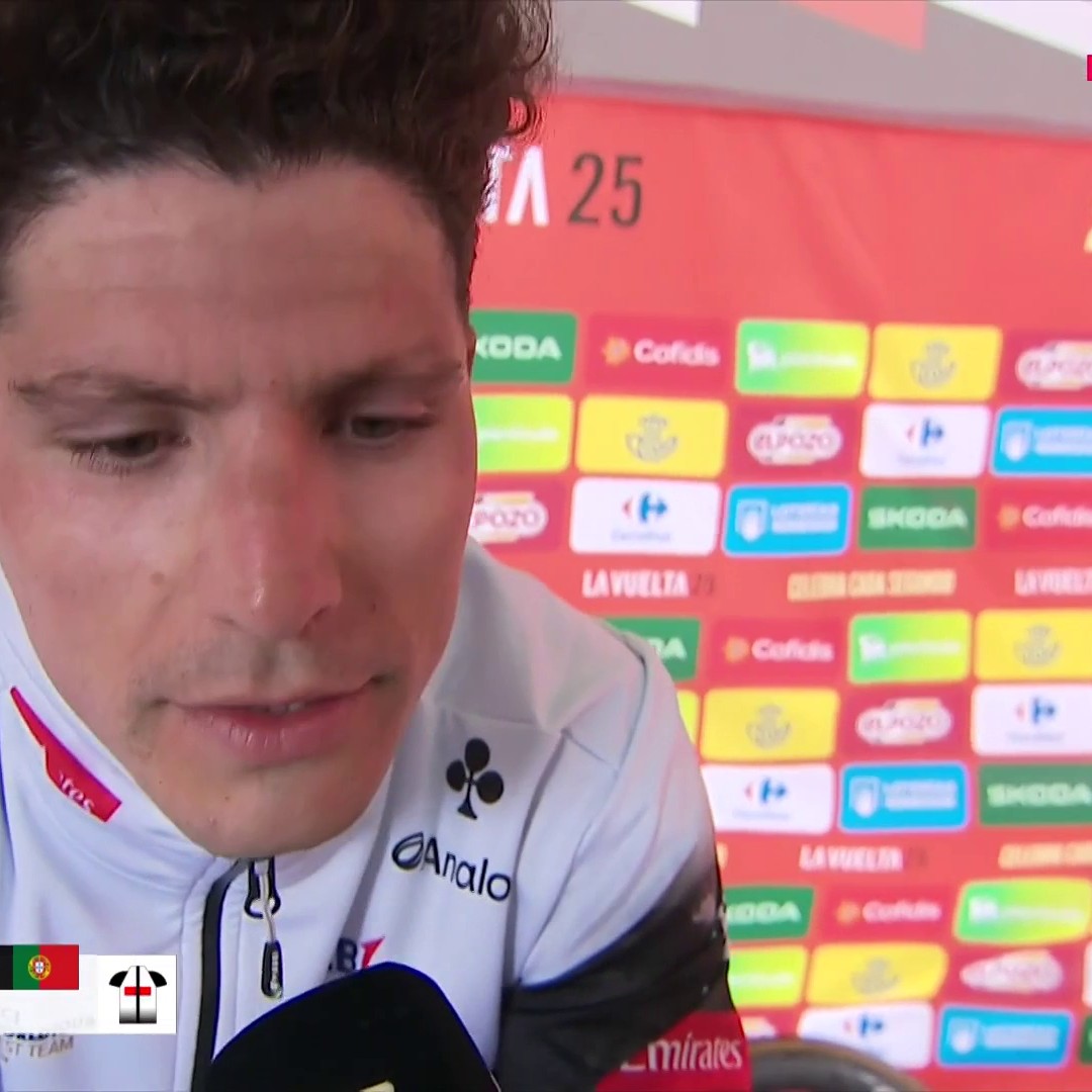 🗣️ Joao Almeida, en Eurosport.es tras llegar a 24 segundos de Vingegaard: "Hoy extrañé un poco a mis compañeros. Nadie estuvo conmigo al final" #LaVuelta25