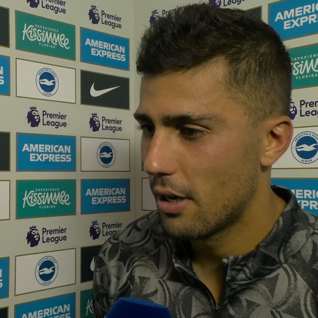 "This is our reality, we are not at the level" 💬 Rodri says Manchester City need to "look at themselves" to get back to their best after their defeat the Brighton ❌