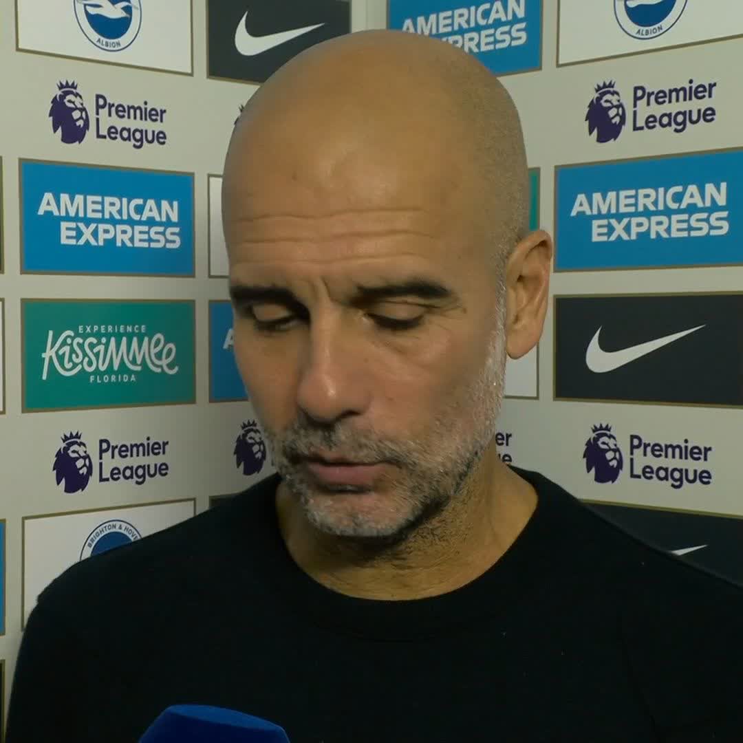 "We have changed many, many things" Pep Guardiola responds to Rodri's comments that Manchester City are not 'at the level that they should be' following their loss to Brighton 🎙️