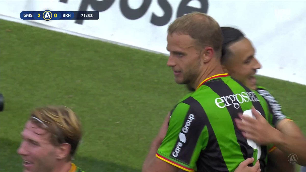 Gustav Lundgren! GAIS utökar ledningen mot BK Häcken, 2-0! 🟢⚫ 📲 Se matchen på HBO Max