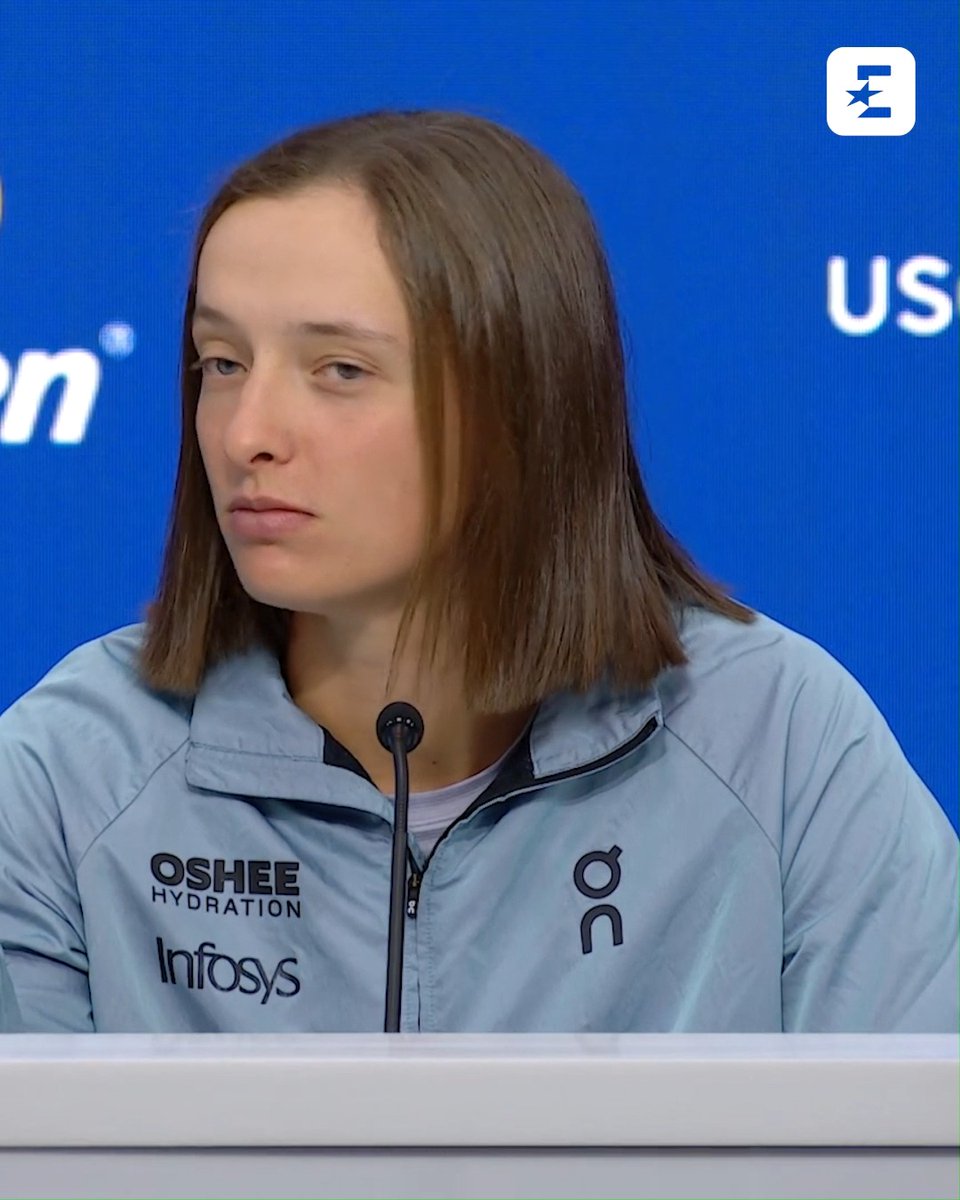 "Nie rozumiem pytania" 😲 Na konferencjach Igi jest ostatnio bardzo gorąco. #USOpen #USOpen2025