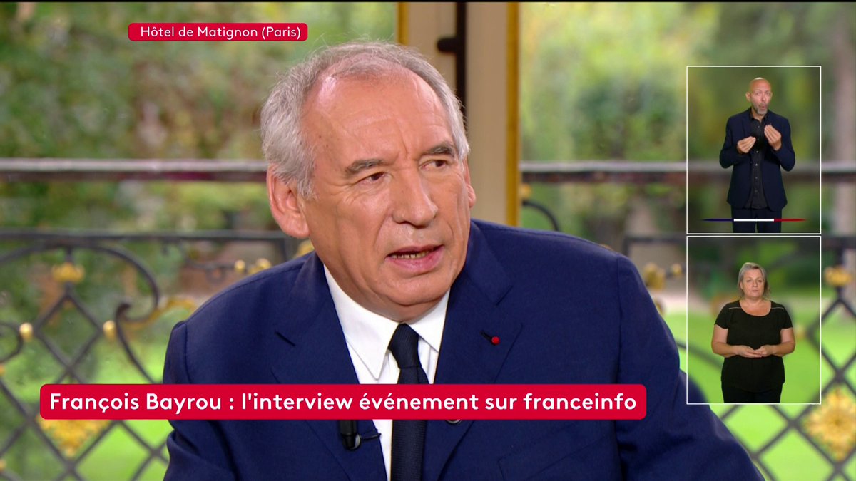 🔴🗣 "La question ce n'est pas le destin du Premier ministre, c'est le destin de la France", déclare François Bayrou depuis l'hôtel de Matignon et ajoute que "si le gouvernement tombe (...) on abandonnera la politique vitale pour le pays". #franceinfo #canal16