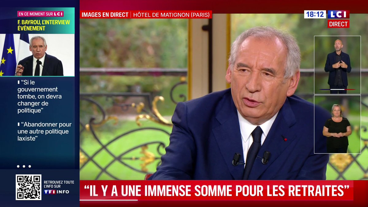 🔴 François François Bayrou s'exprime en direct depuis Matignon : "si les Français savaient qu'une dette" exigeait "de rembourser tous les mois, tous les ans, des sommes qui deviennent de plus en plus immenses, nous n'en serions pas là"