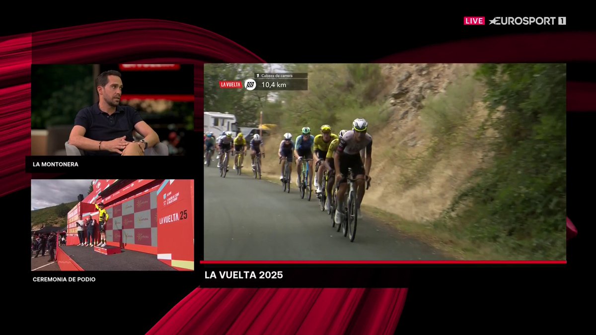 🗣️ La visión de Alberto Contador de la desconexión de Juan Ayuso en Valdezcaray y la protesta de Almeida a sus compañeros. #LaVuelta25