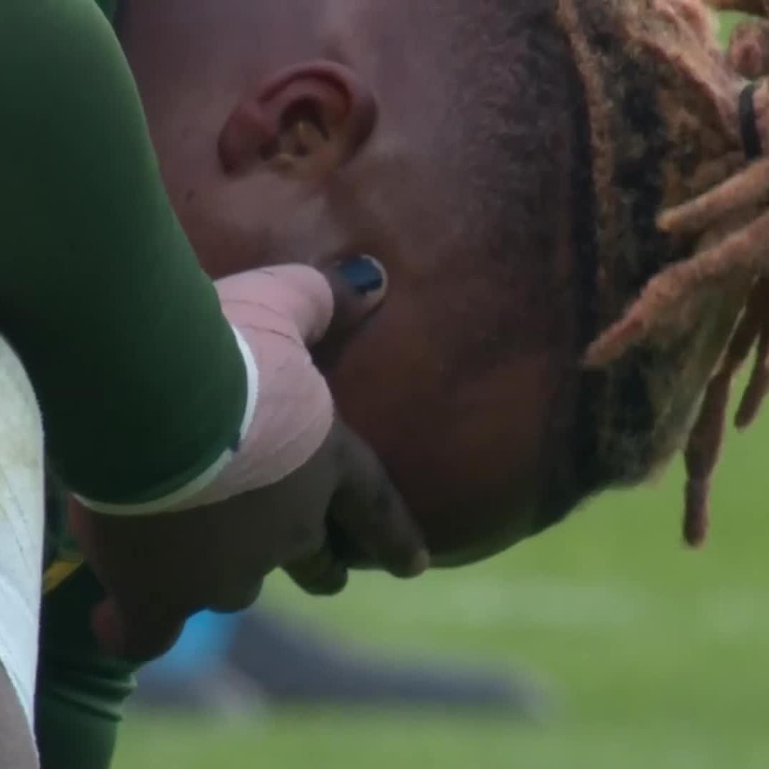 Look at the scenes at full-time ๐ฅน๐ฟ๐ฆ The Springbok Women will reach the quarter-finals if France beat Brazil in Pool D ๐โ ๐บ Stream #RWC2025 on DStv: #HereForHer