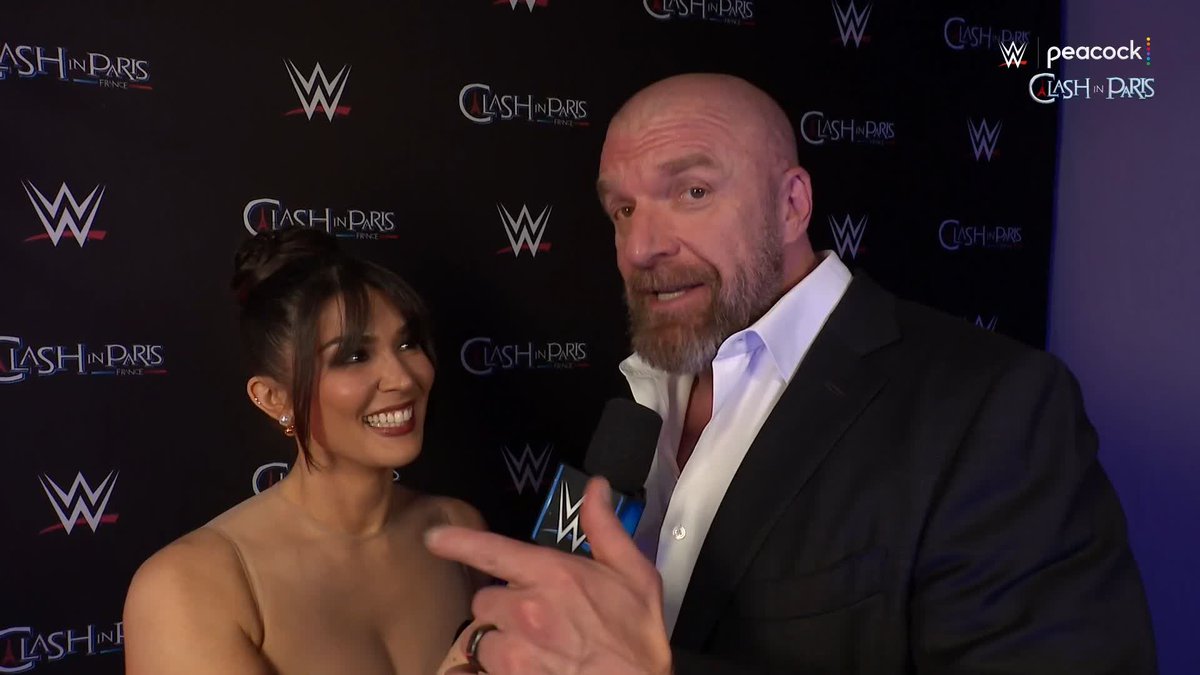 "What they're gonna see probably is this crowd blow the roof off this building" Triple H knows how loud France can get but he thinks Paris has potential to be the LOUDEST of them all TONIGHT at Clash in Paris! 🔊🔊🔊