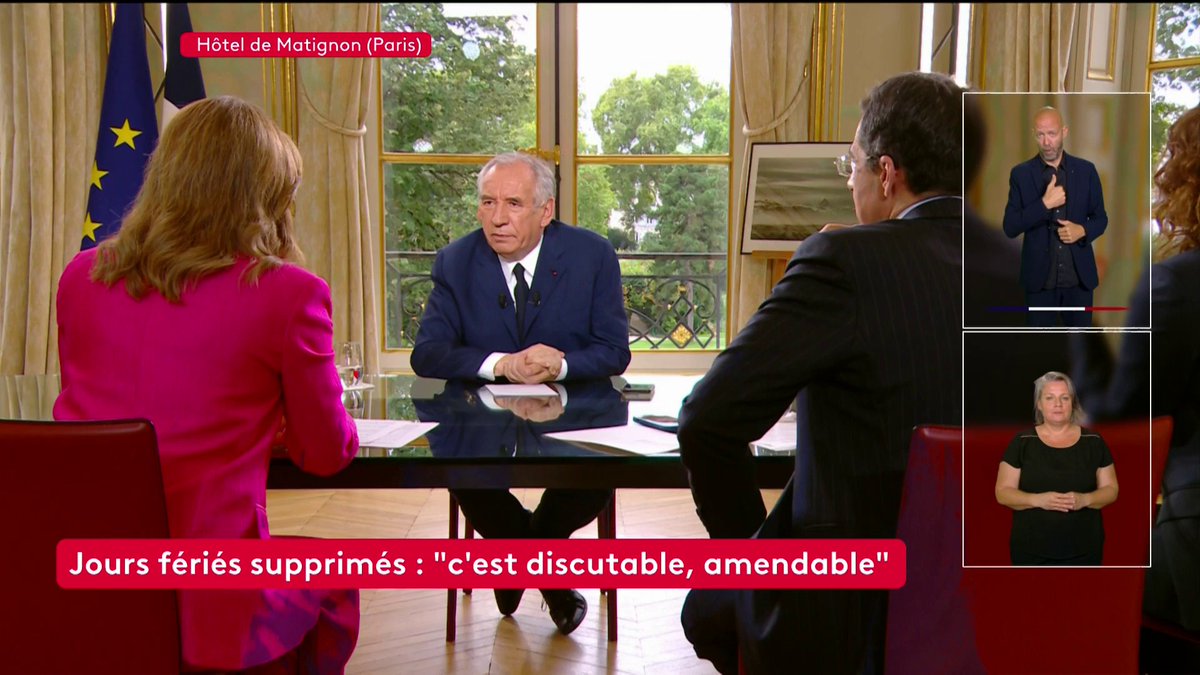🔴🗣 "Quand nous avions 20 ans [les boomers, dont il revendique faire partie], la France avait zéro dette et une croissance magnifique", affirme François Bayrou qui ajoute que "cette génération-là devrait être avec moi pour faire baisser la dette des plus jeunes." #franceinfo #canal16