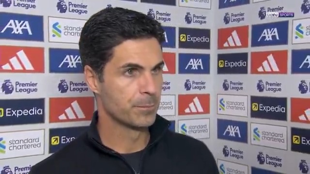 Mikel Arteta: "There are two ways to win or lose this match, one is an individual error - it didn't happen. The other is a magic moment, unfortunately it happened for Liverpool." [beIN SPORTS]