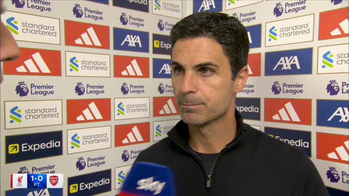 "You have to put the ball in the back of the net!" 🎙️ Mikel Arteta clarifies how Arsenal can approach big games going forward, following a disappointing 1-0 defeat to Liverpool.